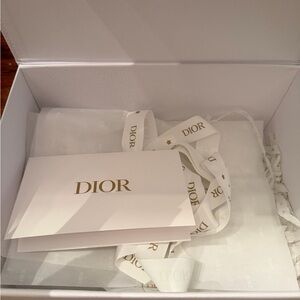 Dior White Box with Gold Accents